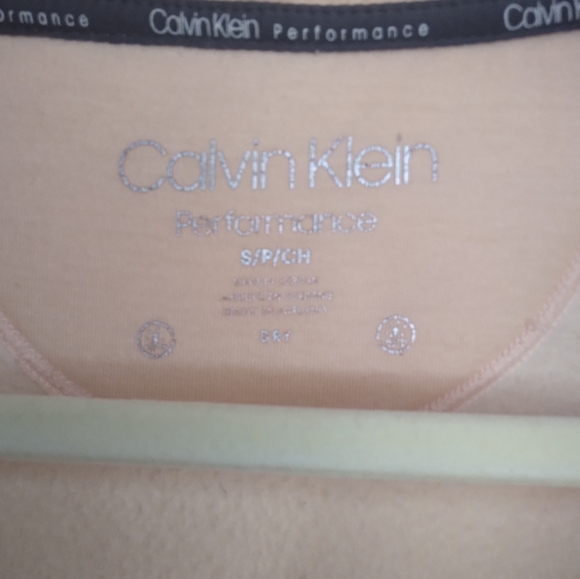 CALVIN KLEIN Performance Soft Fleece Pink Peach Full Zip Jacket Small - Picture 5 of 12